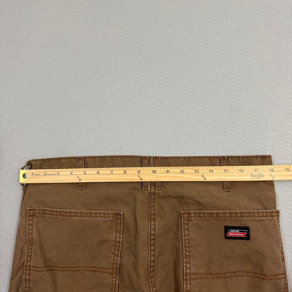 Vintage Dickies Pants 36x32 Brown Relaxed Fit Carpenter Workwear Canvas Work - Picture 7 of 10
